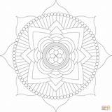 Coloring Mandala Lotus Michelle Pages Grewe Drawing sketch template