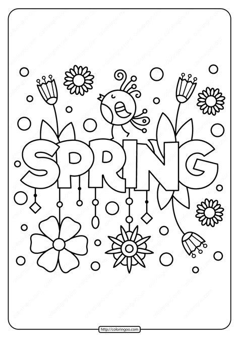 spring pictures  color  print  spring coloring pages  dr