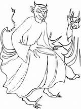 Demons Devils Mythology sketch template