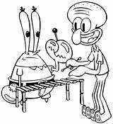 Spongebob Coloring Pages Squidward Squarepants Bob Krabs Mr Print Para Colorear Color Sponge Printable Pdf Chapel Sistine Sheet Sponja Book sketch template