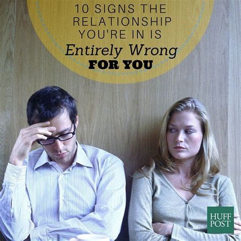 ten signs your relationship is all wrong for you
