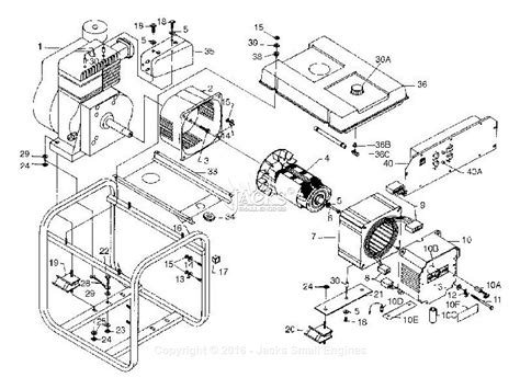 coleman powermate  parts diagram alternator