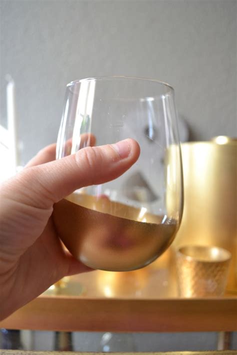 Gold Dipped Barware Diy Wine Glasses Gold Wine Glasses