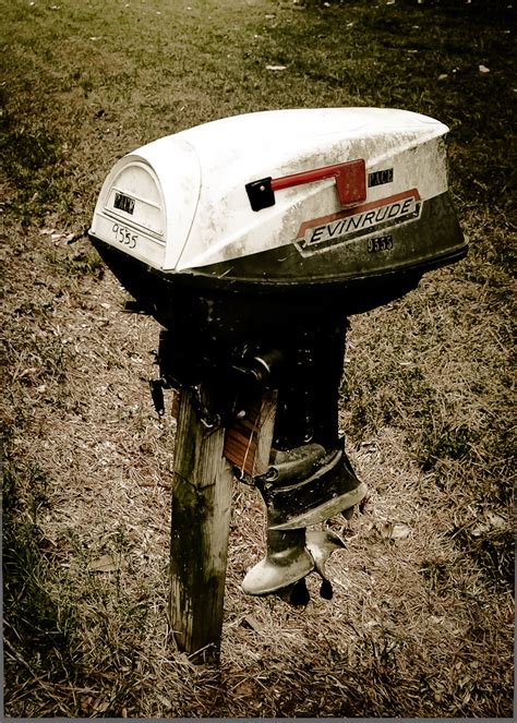 outboard motor mailbox    lot  odd mailboxes   flickr
