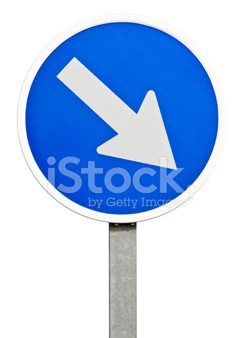 traffic sign directional indication stock photo royalty