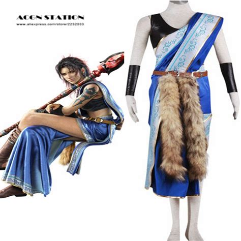 free shipping new final fantasy xiii oerba yun fang cosplay costume