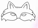 Mask Fox Printable Template Animal Paint Step Face Cut Draw Diy Projects Papercraft Crafts sketch template