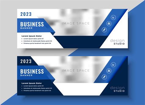 corporate blue banner design   business   vector