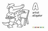 Alligator Profession sketch template