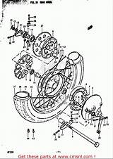Suzuki Rear Wheel Gt380 E03 1972 Usa sketch template