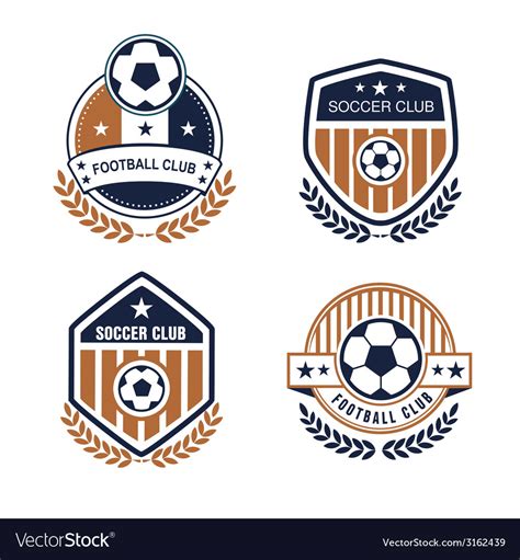 football logo royalty  vector image vectorstock