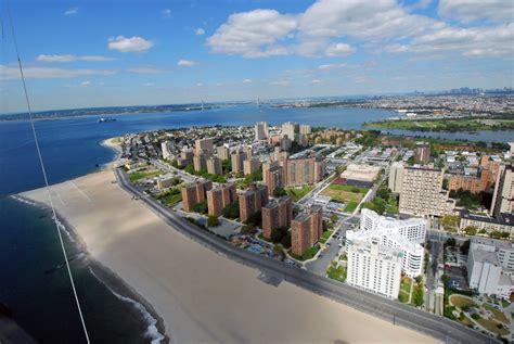 aerial view  coney island trustbuster bust