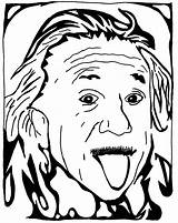 Einstein Albert sketch template