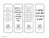 Potter Harry Bookmarks Printables Printable Bookmark Hogwarts Teacherspayteachers Choose Board Subject sketch template