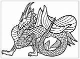 Dragon Coloring Pages Printable Dragons Advanced Adults Simple Adult Face Getcolorings Color Drawin Breathe Also sketch template