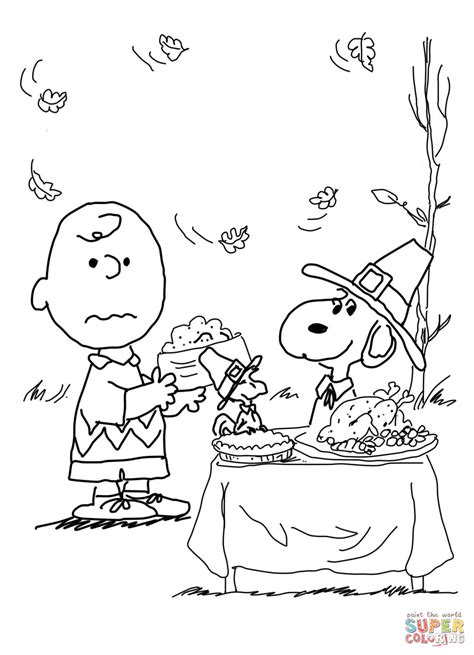 charlie brown coloring pages thanksgiving coloring home