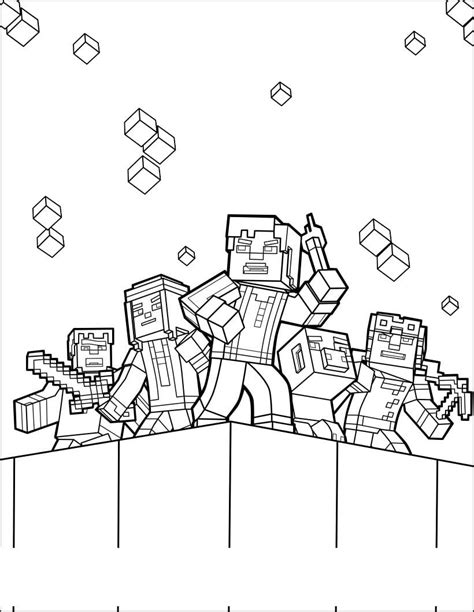 lego minecraft coloring pages coloring home