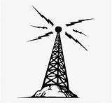 Tower Radio Clip Telecommunications Kindpng sketch template