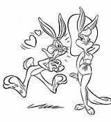 Tunes Rabbit Ausmalbilder Looney sketch template