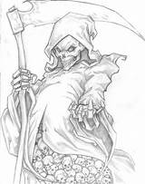 Reaper Grim Drawing Drawings Tattoo Pencil Simple Chrisozfulton Skull Deviantart Tattoos Evil Designs Line Cool Sketches Chicano Getdrawings Finger Middle sketch template