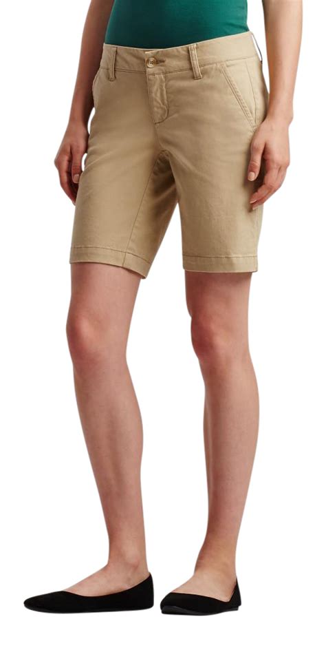 aeropostale womens curvy solid bermuda uniform shorts ebay
