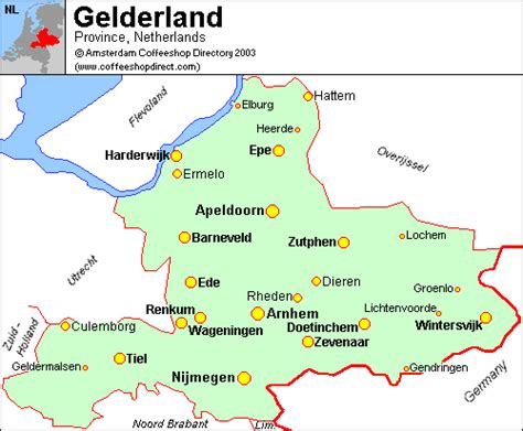 maps  netherlands hollandcitiestourist gelderland province map pictures