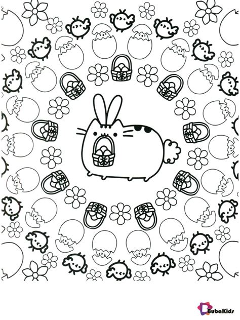 pusheen coloring pages bubakidscom