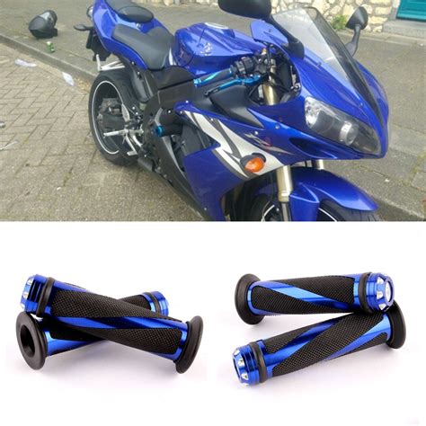 evomosa motorcycle aluminium cnc    mm handle bar  slip gel hand grips sportjpg