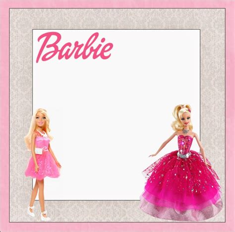 Free Printable Barbie Birthday Invitation Template Free