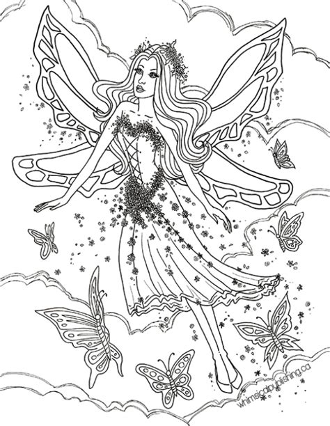 coloring page world fairies