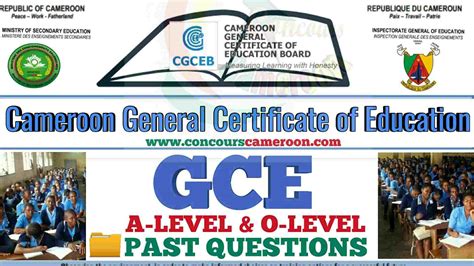 cameroon gce ordinary level computer science  questions