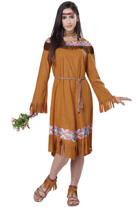 brand new classic indian maiden native american pocahontas adult women costume ebay