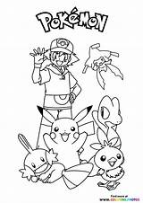 Ash Printable Pokemon1 sketch template