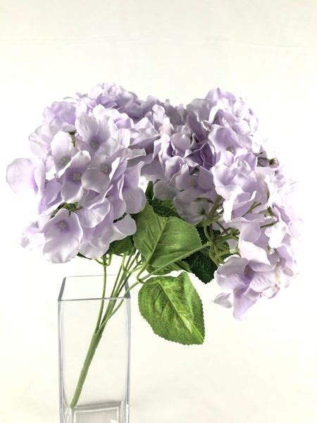 new artificial flower lilac hydrangea bunch 7 head silk viva la rosa