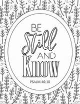 Psalm Adults Verses Serenity Stillness Softly Nwlife Asd4 sketch template