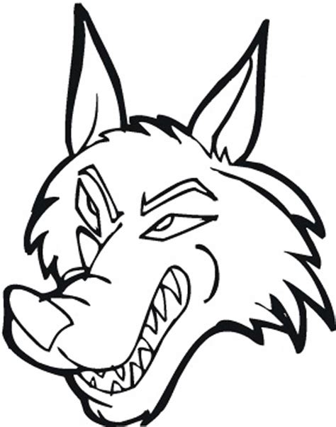 print  wolf coloring pages theme