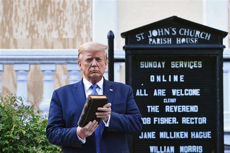 did trump hold the bible upside down