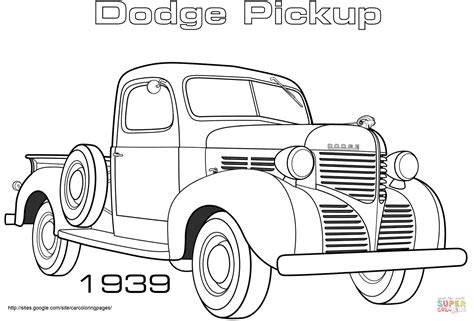 vintage dodge truck coloring pages  print   google search