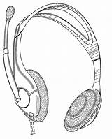 Headset Patent Patents Drawing sketch template