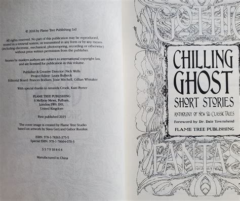 Chilling Ghost Short Stories Hardcover Book Gothic Horror Fantasy