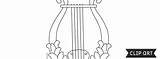 Lyre Clipart Template sketch template