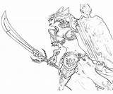 Leona League Legends Warrior Coloring Pages Printable sketch template