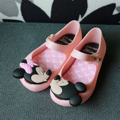 melissa mini shoes original  summer girls sandals mickey  minnie child baby girl