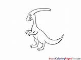 Coloring Parasaurolophus Kids Pages Sheet Title sketch template