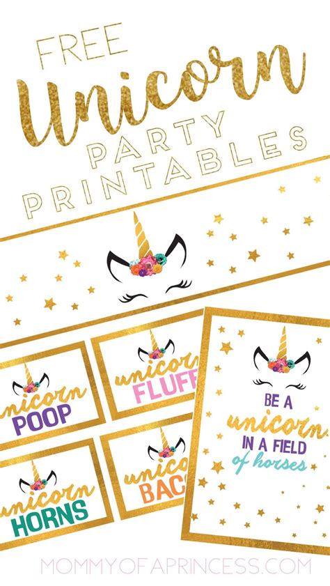 unicorn party decorations printables printable word searches