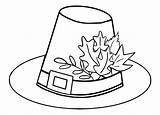 Hat Outline Clipart Thanksgiving Coloring Pages Kids Library sketch template