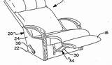 Recliner Drawing Chair Mechanism Linen Getdrawings Patents Reclining sketch template
