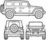 Jeep Wrangler Rubicon Jeeps Blueprints Pintar Gladiator Szkic Boet Kamer Carros Techniczny Blueprint Outlines Techniczne Carro Cherokee Camionetas Dxf Volkswagens sketch template
