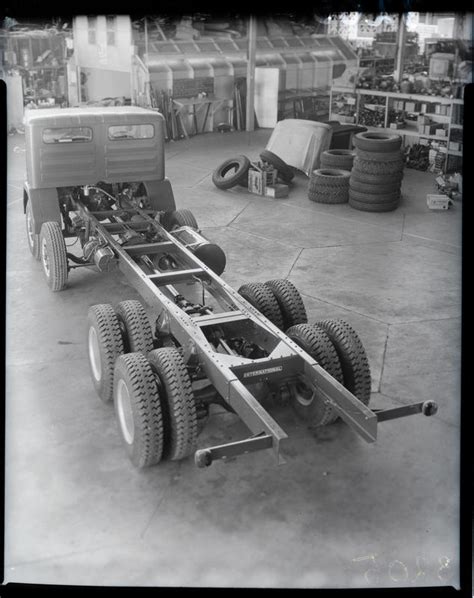 film negative international harvester company truck chassis  cab canterbury museum