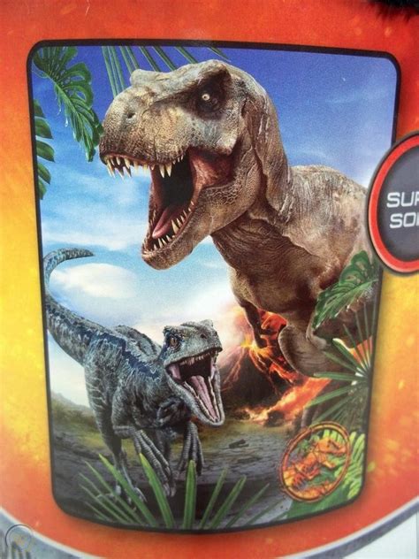 New Jurassic World Fallen Kingdom Plush Dinosaur Blanket Jurassic Park